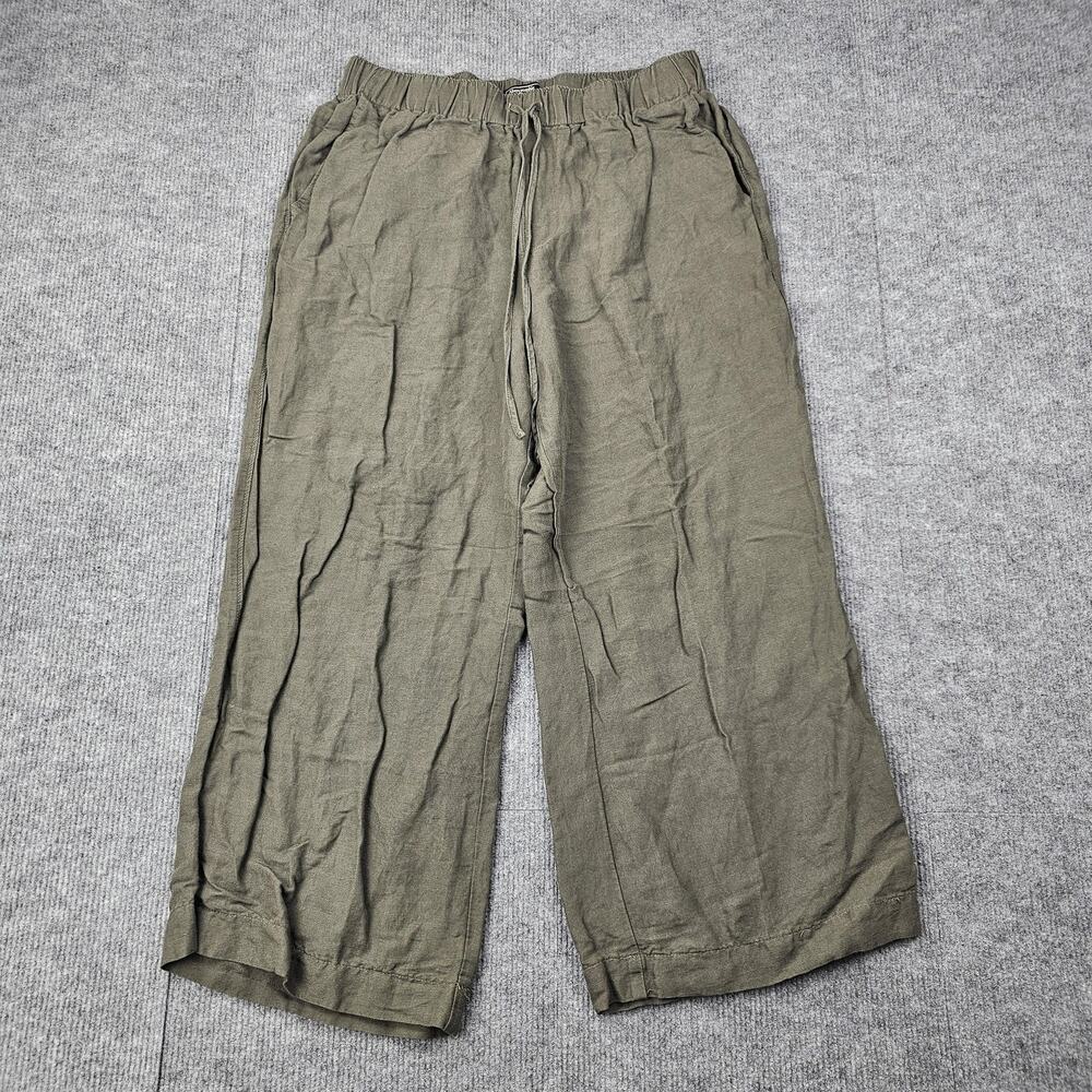 Abercrombie & Fitch Olive Wide-Leg Pants